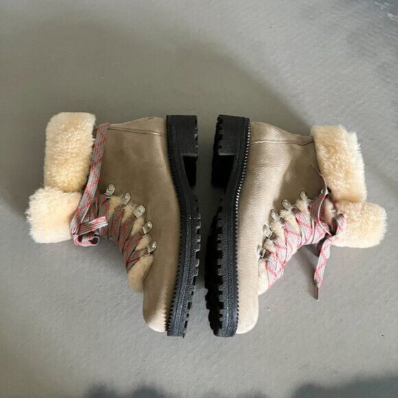 J Crew Nordic Sherpa Suede Hiking Boots - Picture 7 of 10